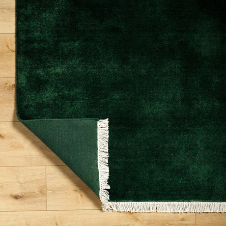 Surya Evergreen Evg-2313 Midnight Green, Onyx, Jet Black, Ash Rug.