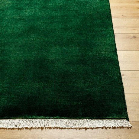 Surya Evergreen Evg-2313 Midnight Green, Onyx, Jet Black, Ash Rug.