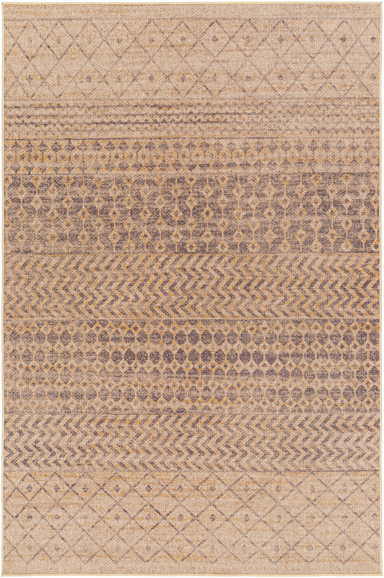 Surya Ez Jute Ezt-2300 Khaki, Camel, Natural, Old Lavender Area Rug