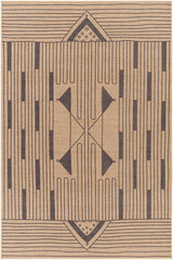 Surya Ez Jute Ezt-2302 Khaki, Dark Grey, Eggplant Rug.