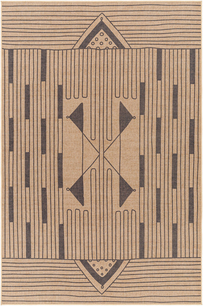 Surya Ez Jute Ezt-2302 Khaki, Dark Grey, Eggplant Area Rug