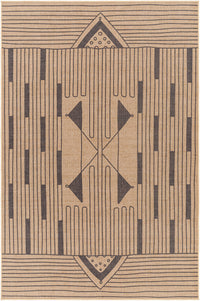 Surya Ez Jute Ezt-2302 Khaki, Dark Grey, Eggplant Area Rug