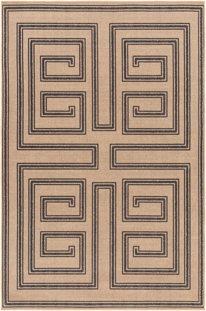 Surya Ez Jute Ezt-2307 Khaki, Steel Grey, Eggplant Area Rug