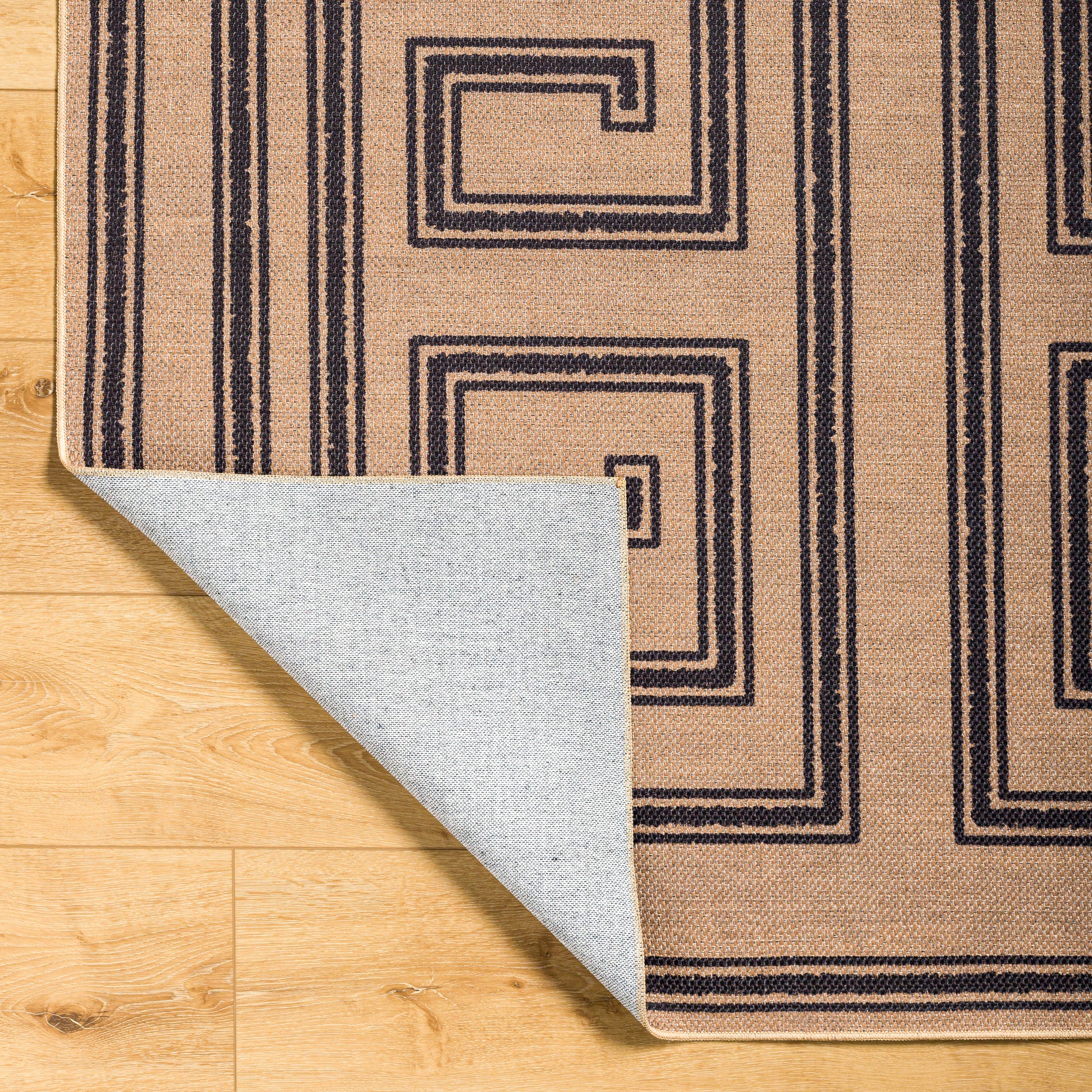 Surya Ez Jute Ezt-2307 Khaki, Steel Grey, Eggplant Area Rug