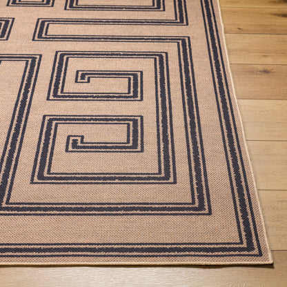 Surya Ez Jute Ezt-2307 Khaki, Steel Grey, Eggplant Area Rug