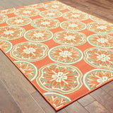 Oriental Weavers Sphinx Montego 8323d Red / Ivory Rugs - angle detail
