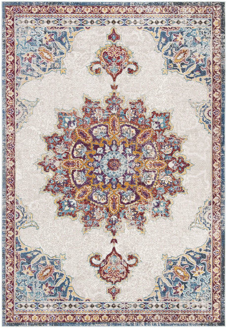 Safavieh Aria 4'-0" x 6'-0" Rug in Ivory / Navy
