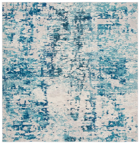 Safavieh Madison 6'-7" x 6'-7" Rug in Ivory / Turquoise