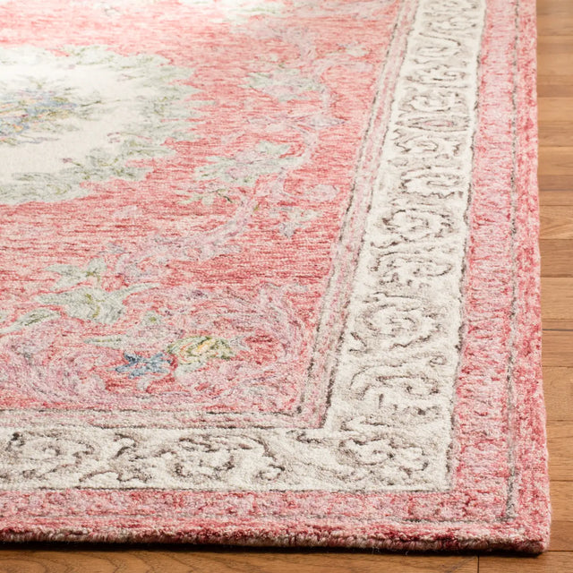 Safavieh Aubusson 5'-0" x 8'-0" Rug in Red / Ivory