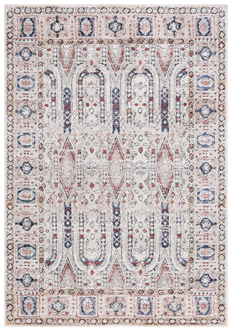 Safavieh Luna 4'-5" x 6'-5" Rug in Beige / Blue Rust