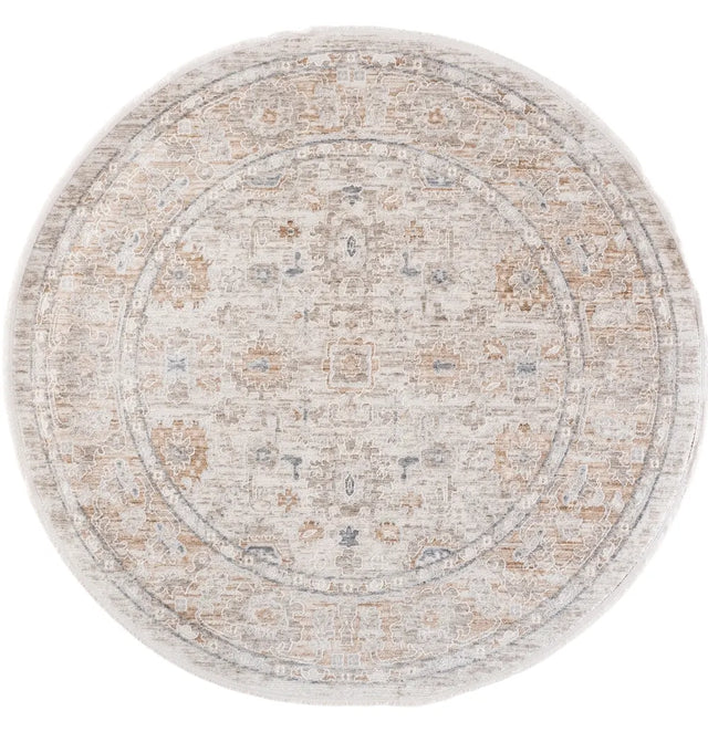 Safavieh Kendal 6'-7" x 6'-7" Rug in Beige / Grey Brown