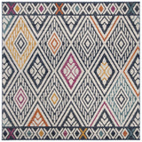 Safavieh Evoke 6'-7" x 6'-7" Rug in Navy / Ivory