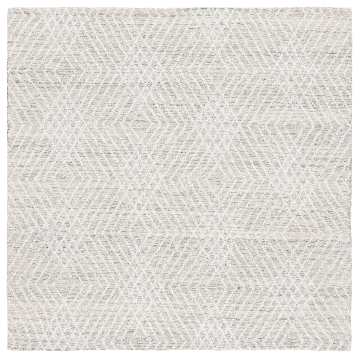 Safavieh Abstract 6'-0" x 6'-0" Rug in Silver / Ivory