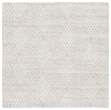 Safavieh Abstract 6'-0" x 6'-0" Rug in Silver / Ivory
