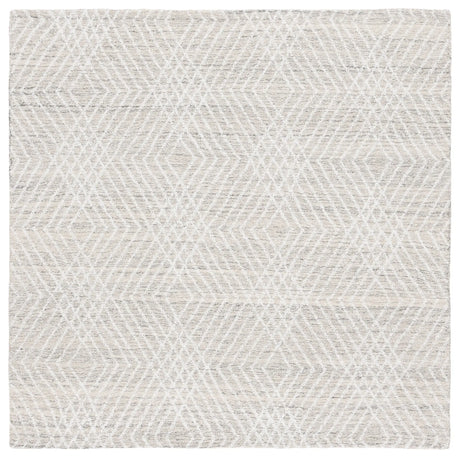 Safavieh Abstract 6'-0" x 6'-0" Rug in Silver / Ivory