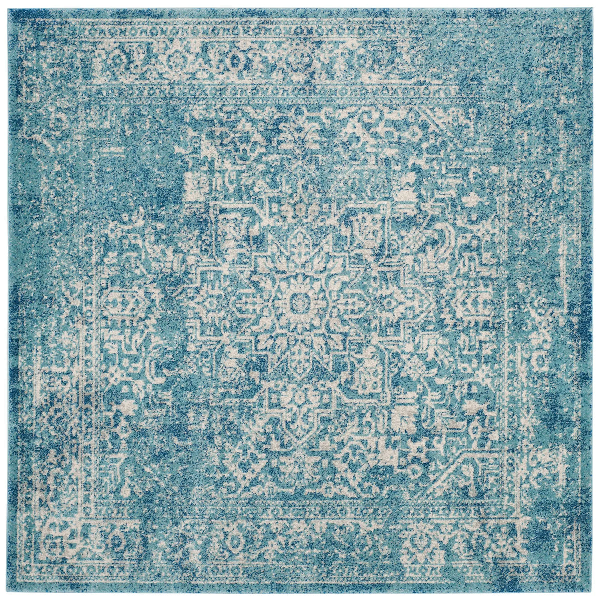Safavieh Evoke 6'-7" x 6'-7" Rug in Blue / Ivory