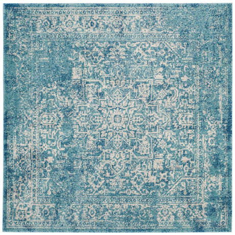 Safavieh Evoke 6'-7" x 6'-7" Rug in Blue / Ivory