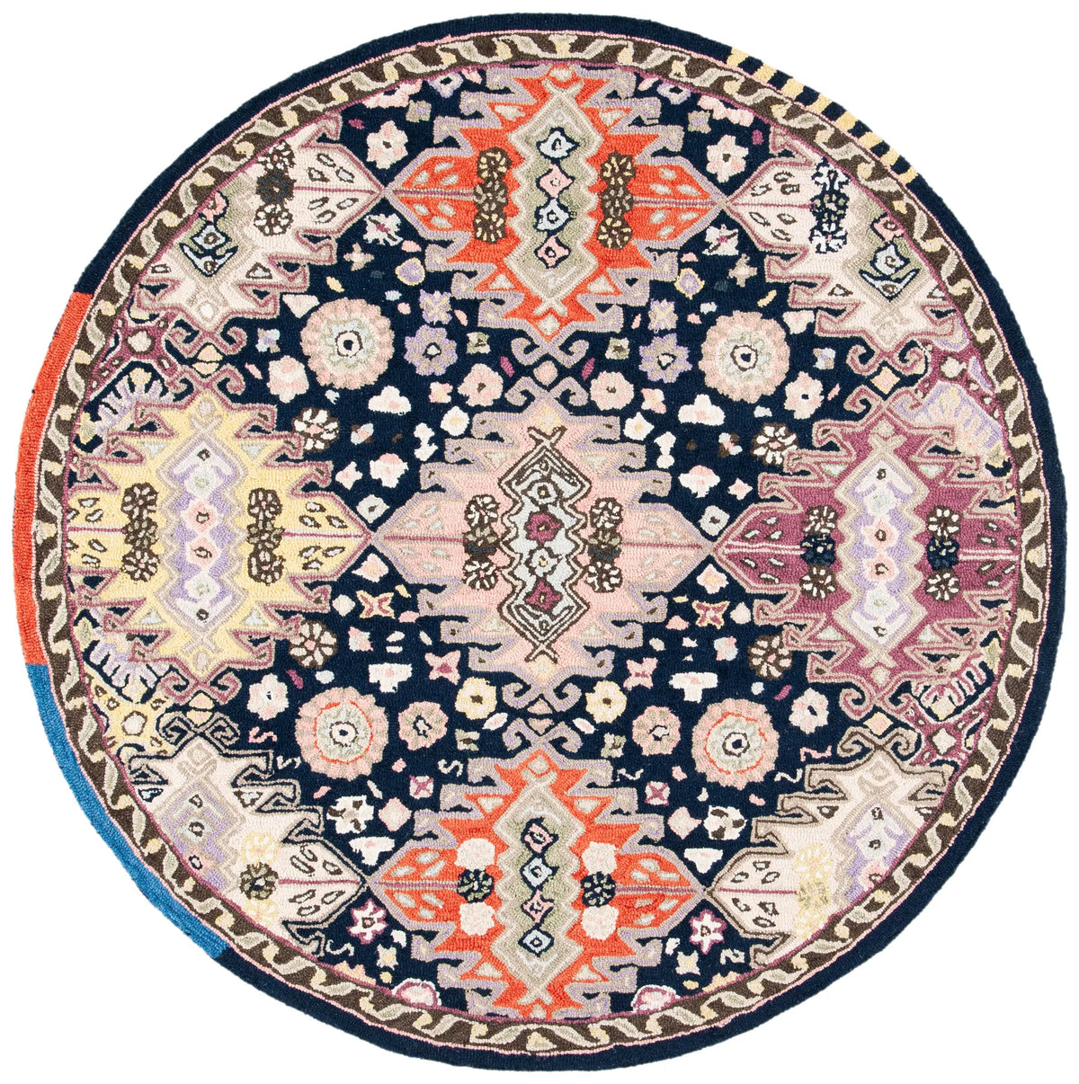 Safavieh Bellagio 5'-0" x 5'-0" Rug in Navy / Sage