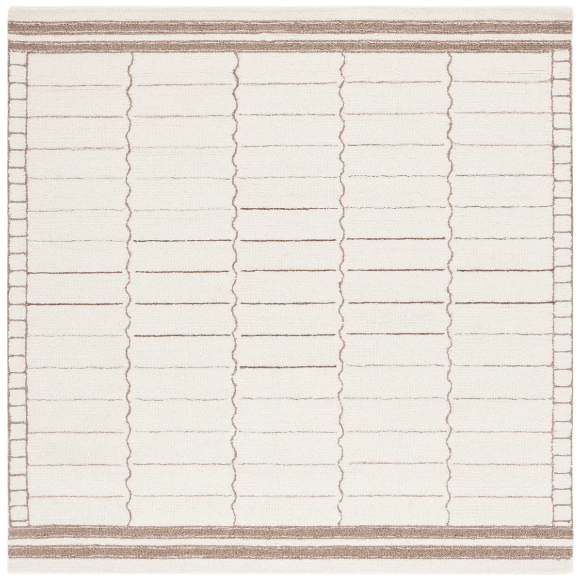 Safavieh Metro 6'-0" x 6'-0" Rug in Ivory / Brown