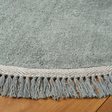 Safavieh Easy Care 6'-0" x 6'-0" Rug in Teal / Ivory
