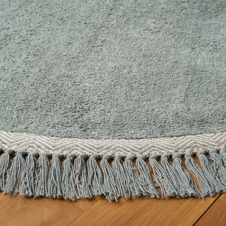 Safavieh Easy Care 6'-0" x 6'-0" Rug in Teal / Ivory
