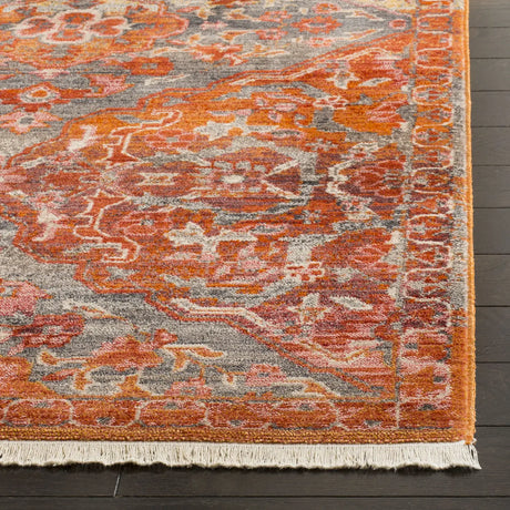 Safavieh Vintage Persian 4'-0" x 6'-0" Rug in Aqua / Orange