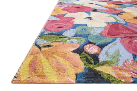 Loloi Botanical Bot-02 Navy/Multi Rug - rug corner