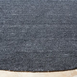 Safavieh Outdoor Micro-Loop 6'-0" x 6'-0" Rug in Dark Grey