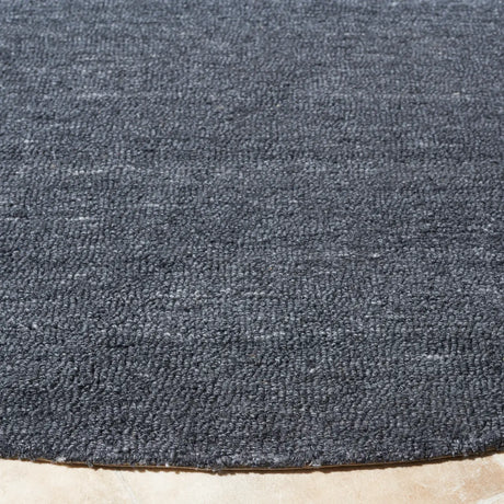 Safavieh Outdoor Micro-Loop 6'-0" x 6'-0" Rug in Dark Grey