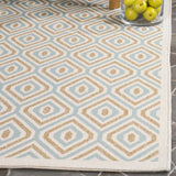 Safavieh Veranda 4'-0" x 5'-7" Rug in Cream / Aqua