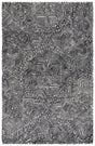 Safavieh Micro-Loop 4'-0" x 6'-0" Rug in Ivory / Black