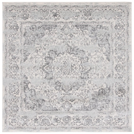 Safavieh Tulum 6'-7" x 6'-7" Rug in Ivory / Grey