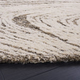 Safavieh Abstract 6'-0" x 6'-0" Rug in Charcoal / Ivory