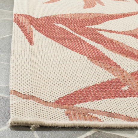 Safavieh Courtyard 8'-0" x 11'-0" Rug in Beige / Terracotta