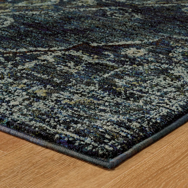 Oriental Weavers Sphinx Andorra 7135F Blue/Blue Rugs - corner detail
