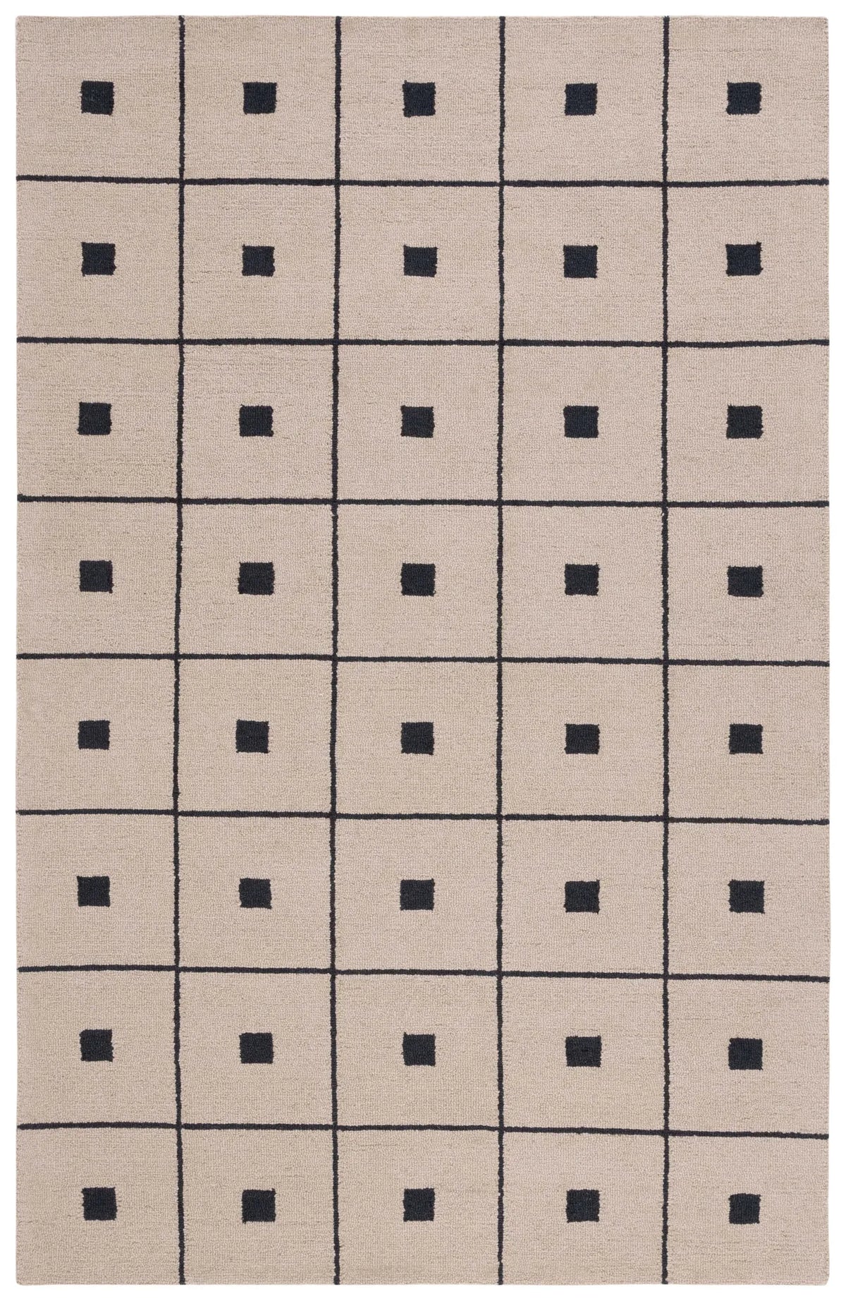 Safavieh Martha Stewart 300 4'-0" x 6'-0" Rug in Beige / Black
