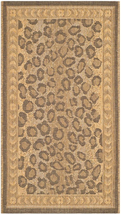 Safavieh Courtyard 2'-0" x 3'-7" Rug in Natural / Gold