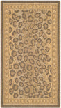 Safavieh Courtyard 2'-0" x 3'-7" Rug in Natural / Gold