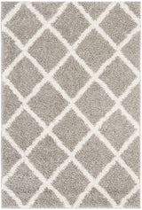 Safavieh New York Shag 3'-0" x 5'-0" Rug in Grey / Ivory