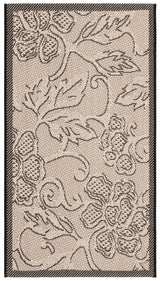 Safavieh Courtyard 2'-0" x 3'-7" Rug in Sand / Black