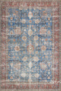 Loloi Loren Lq-01 Blue / Brick Rugs - main flat