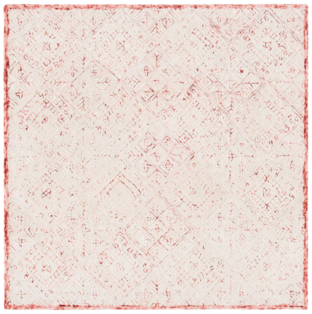 Safavieh Glamour 6'-0" x 6'-0" Rug in Pink / Ivory