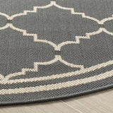 Safavieh Courtyard 5'-3" x 5'-3" Rug in Grey / Beige
