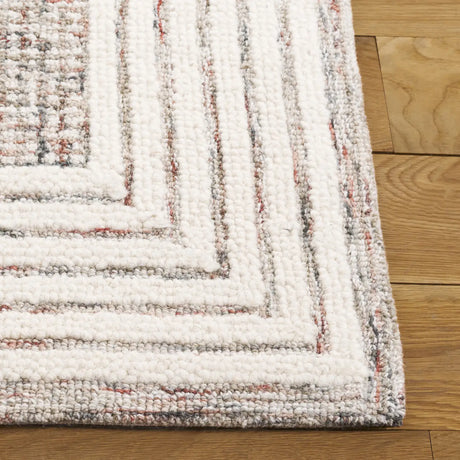 Safavieh Ebony 4'-0" x 6'-0" Rug in Ivory / Red