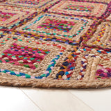 Safavieh Cape Cod 6'-0" x 6'-0" Rug in Natural / Red