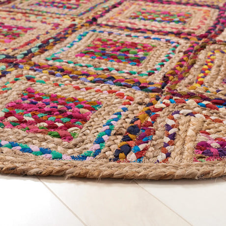 Safavieh Cape Cod 6'-0" x 6'-0" Rug in Natural / Red