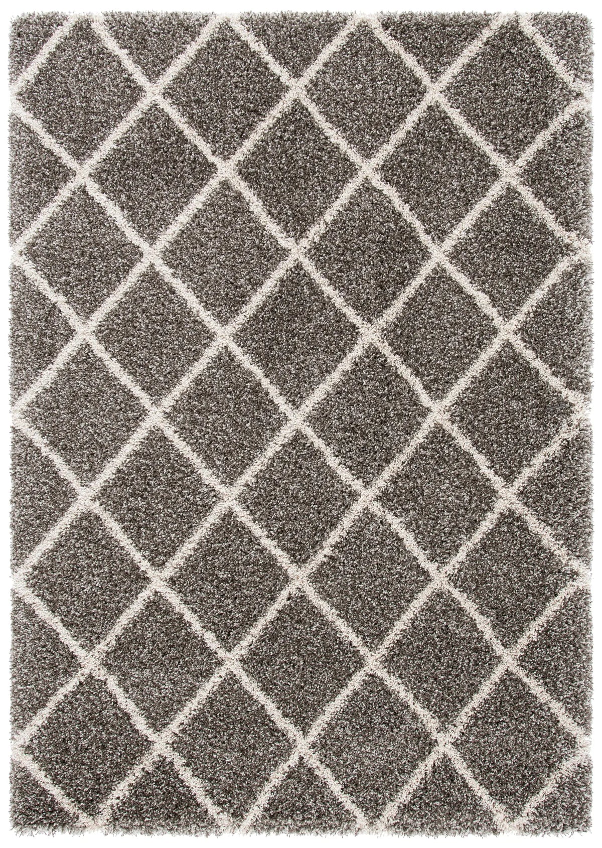 Safavieh Hudson Shag 4'-0" x 6'-0" Rug in Grey / Ivory