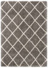 Safavieh Hudson Shag 4'-0" x 6'-0" Rug in Grey / Ivory