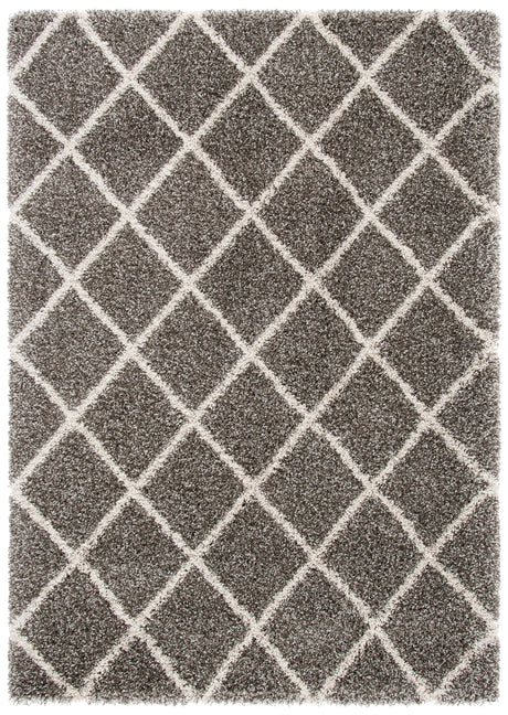 Safavieh Hudson Shag 4'-0" x 6'-0" Rug in Grey / Ivory
