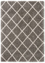 Safavieh Hudson Shag 4'-0" x 6'-0" Rug in Grey / Ivory